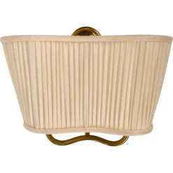 New Pamono Wall Lamp in Brass and Silk attributed to Josef Frank, Austria, 1933