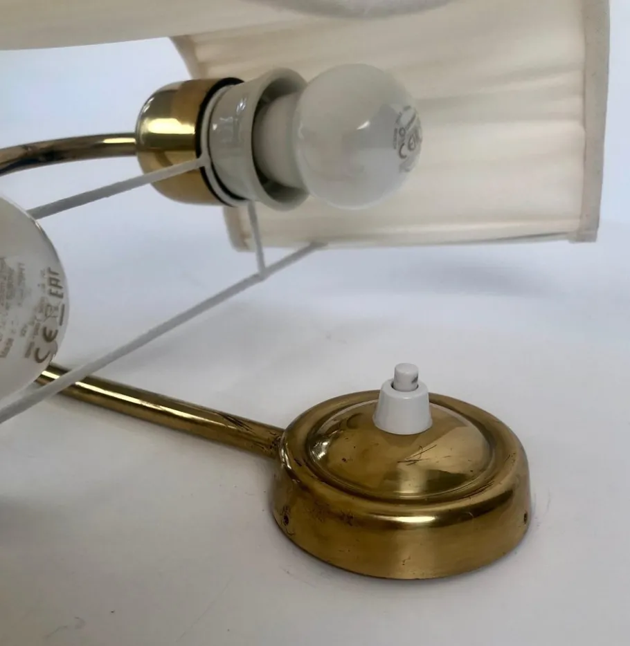 New Pamono Wall Lamp in Brass and Silk attributed to Josef Frank, Austria, 1933