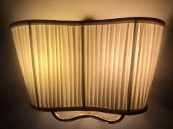 New Pamono Wall Lamp in Brass and Silk attributed to Josef Frank, Austria, 1933