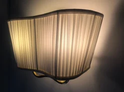 New Pamono Wall Lamp in Brass and Silk attributed to Josef Frank, Austria, 1933