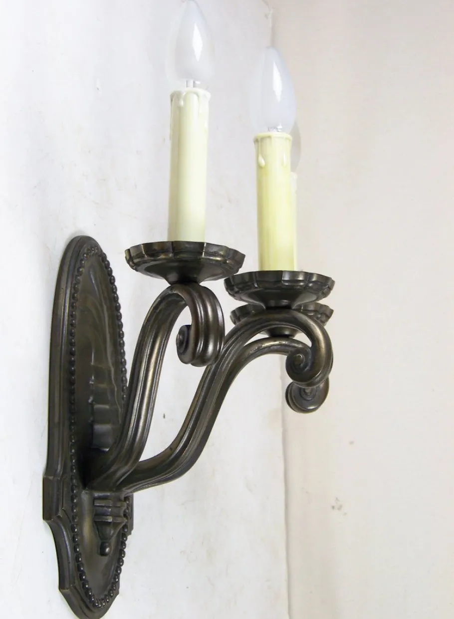 New Pamono Wall Lamp in Brass, 1910s