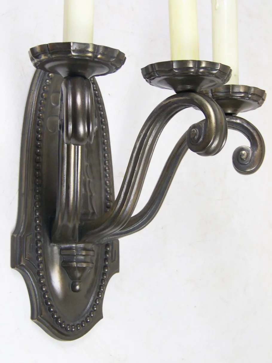 New Pamono Wall Lamp in Brass, 1910s