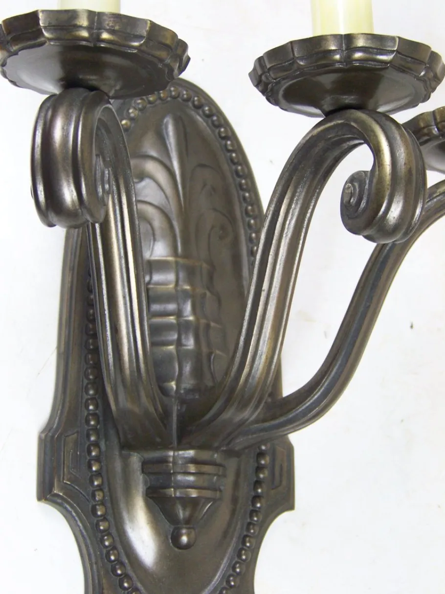 New Pamono Wall Lamp in Brass, 1910s