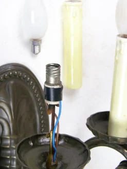 New Pamono Wall Lamp in Brass, 1910s