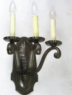 New Pamono Wall Lamp in Brass, 1910s