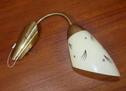 Best Pamono Wall Lamp in Glass with Swan Neck, 1950s