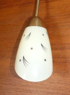 Best Pamono Wall Lamp in Glass with Swan Neck, 1950s