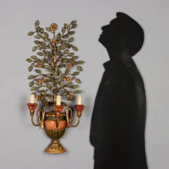 Clearance Pamono Wall Lamp in Iron and Sheet Metal