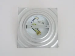 New Pamono Wall Lamp in Red Glass and Chrome Reflector by Paul Neuhaus, 1990s