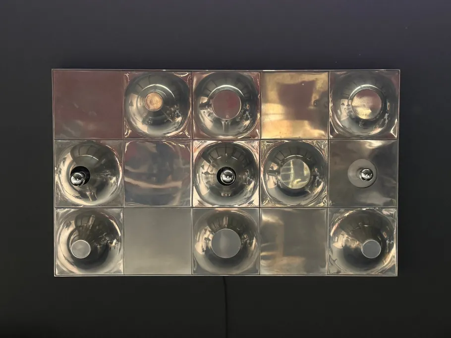 Hot Pamono Wall Lamp in Stainless Steel, 1950s