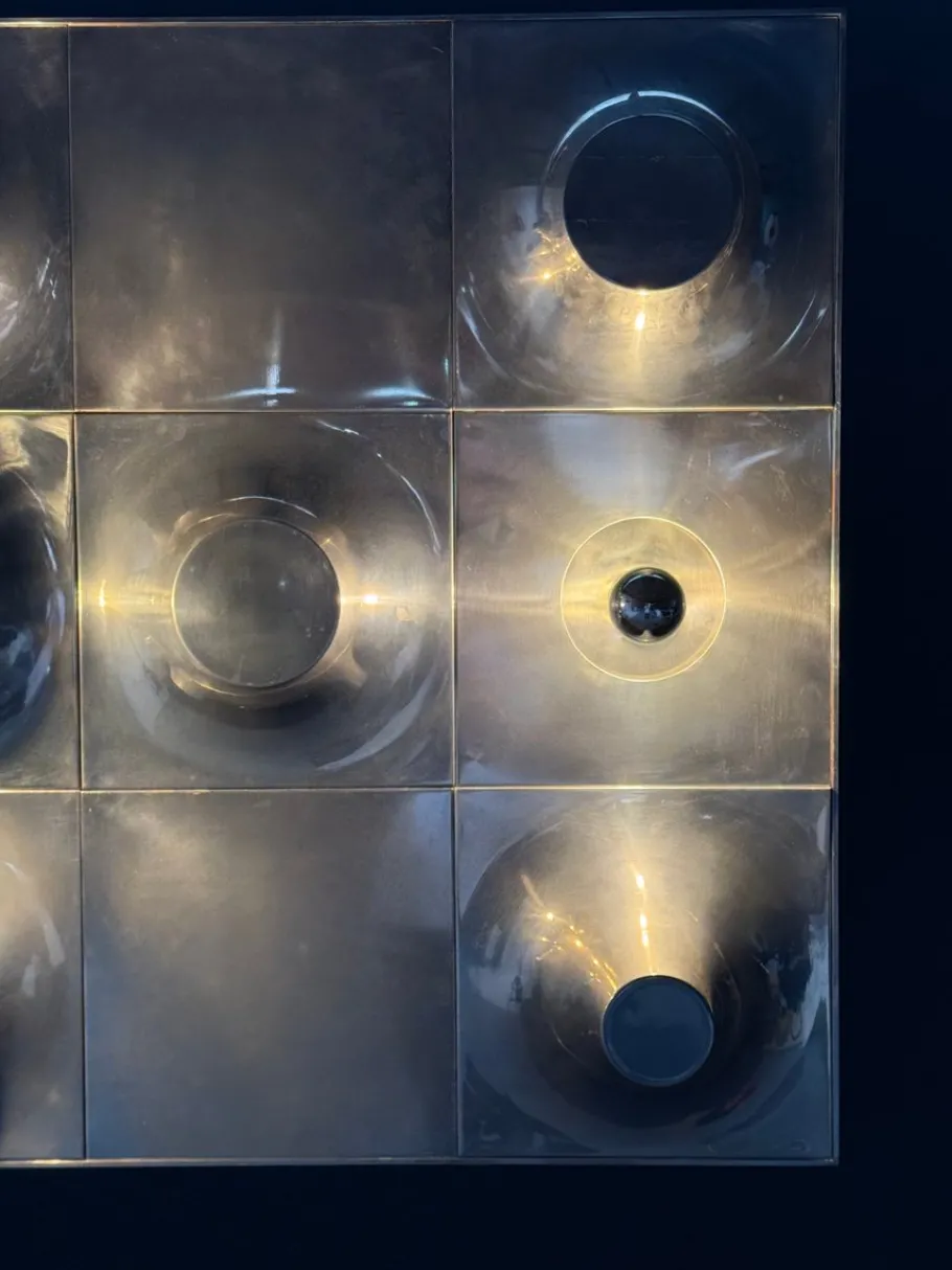 Hot Pamono Wall Lamp in Stainless Steel, 1950s