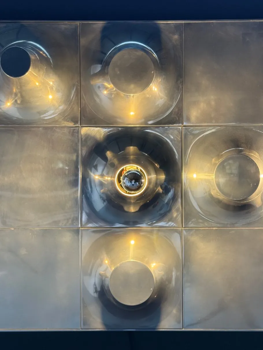 Hot Pamono Wall Lamp in Stainless Steel, 1950s