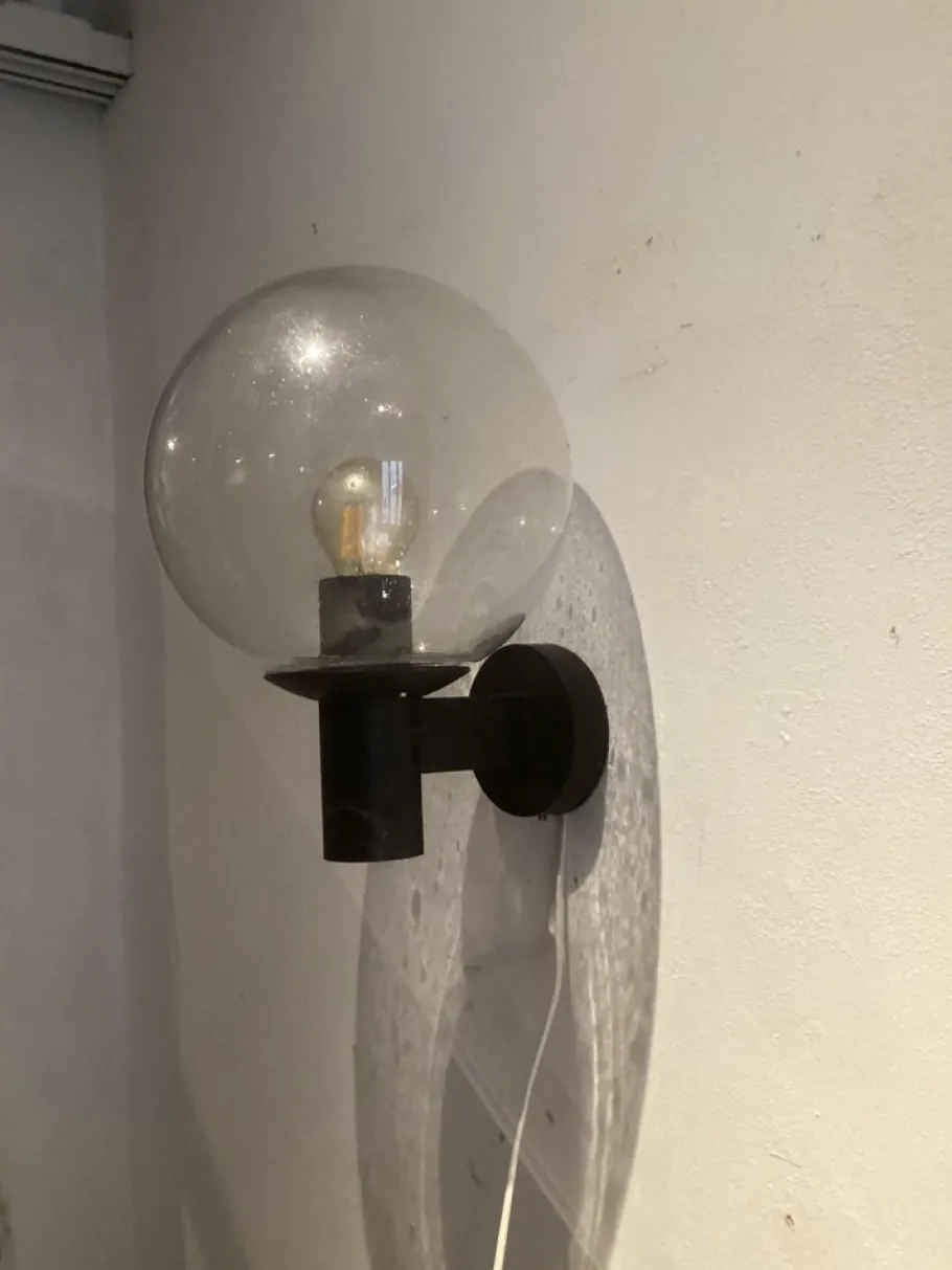 Sale Pamono Wall Lamp Outside Lamp in Raindrop Glass from Bega, 1980s