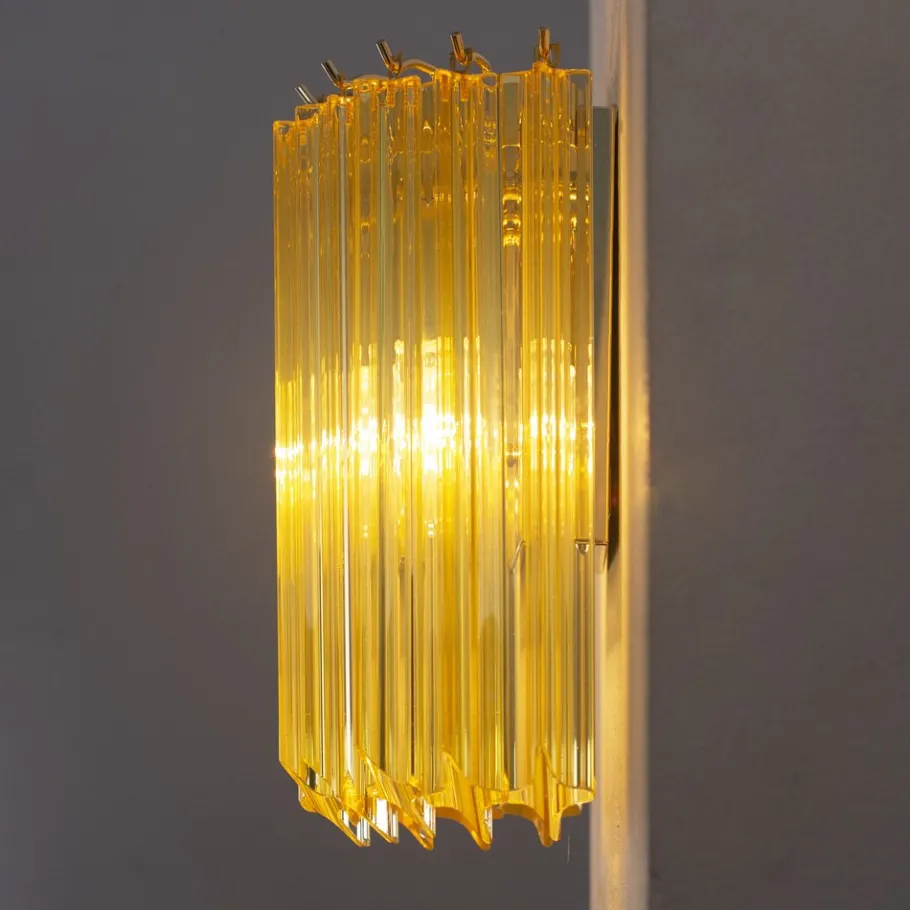 Sale Pamono Wall Lamp with Murano Glass, 1990s