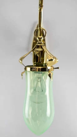 Hot Pamono Wall Lamp with Original Opaline Glass Shade from Jugendstil, Vienna, 1908