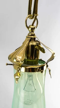 Hot Pamono Wall Lamp with Original Opaline Glass Shade from Jugendstil, Vienna, 1908