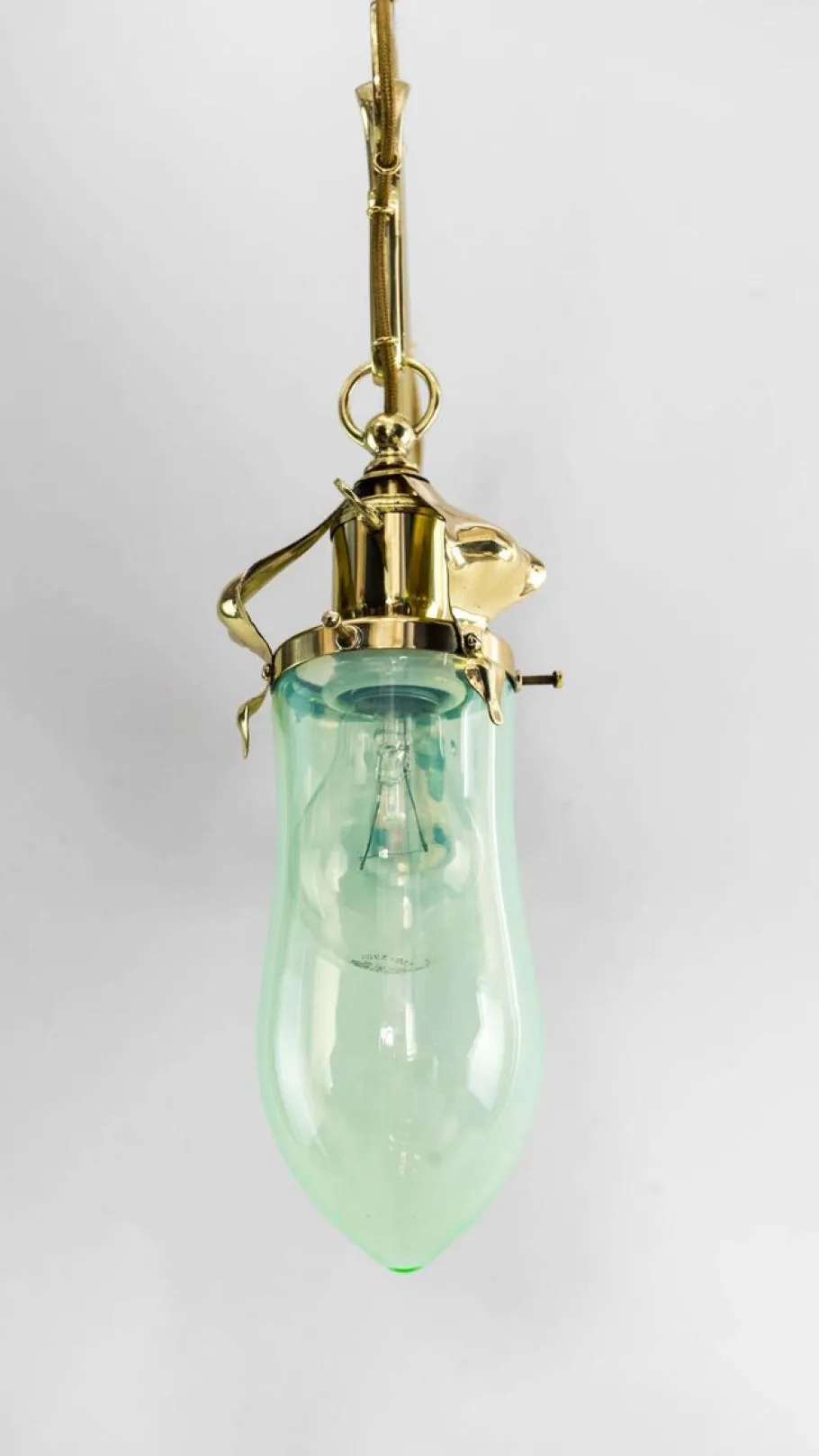 Hot Pamono Wall Lamp with Original Opaline Glass Shade from Jugendstil, Vienna, 1908