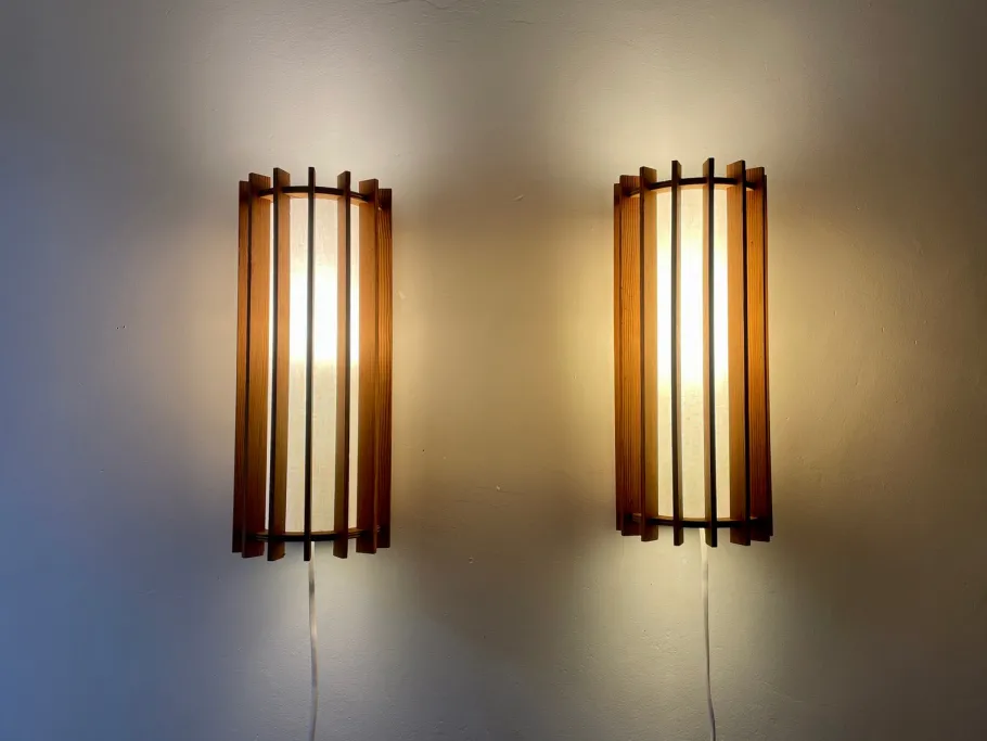 New Pamono Wall Lamps by Ib Fabiansen for Fogh Mörup, 1966, Set of 2