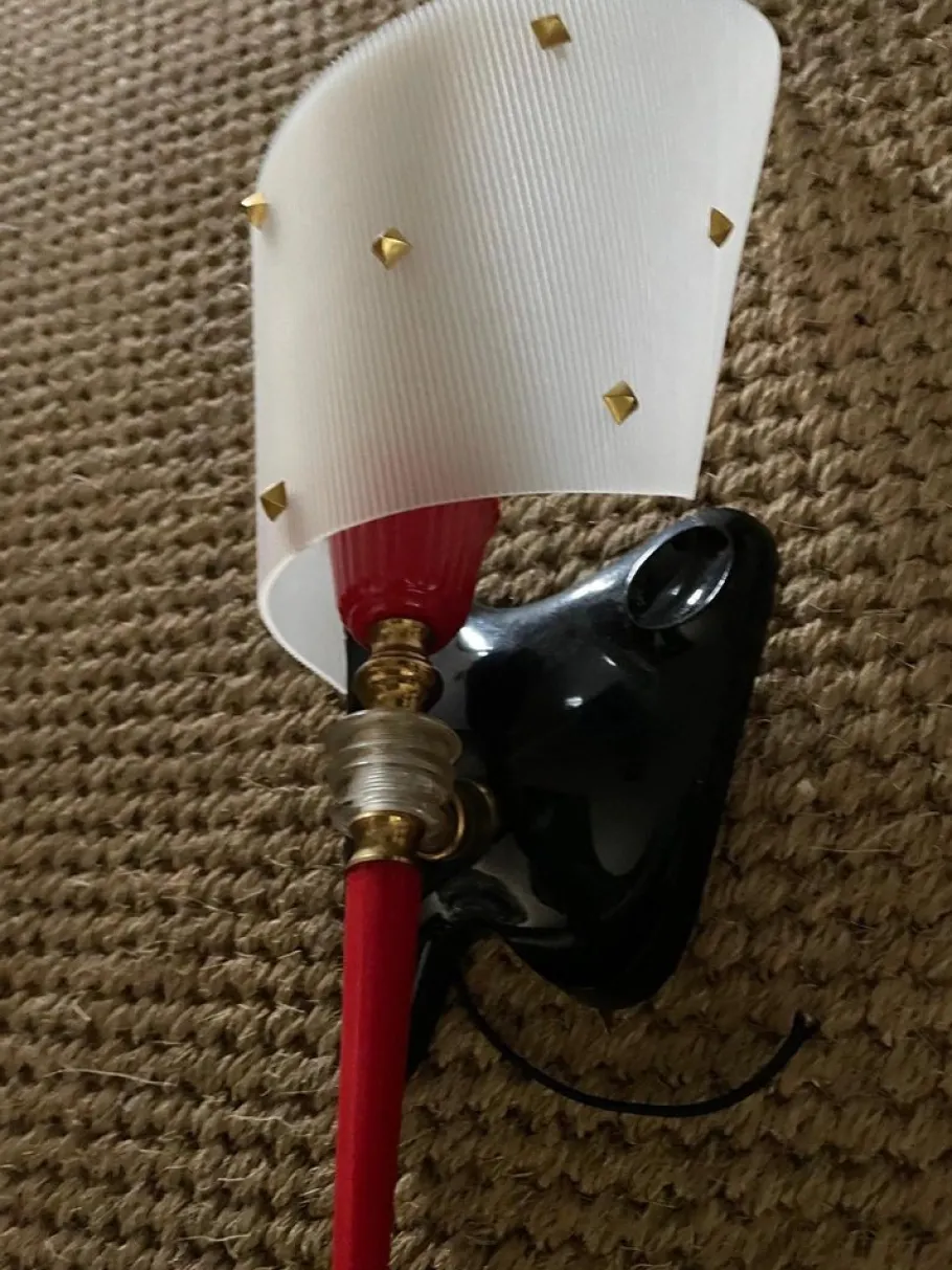 Best Pamono Wall Lamps by Pierre Guariche, 1960s, Set of 2