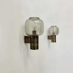 Clearance Pamono Wall Lamps from Glashütte Limburg, 1970s
