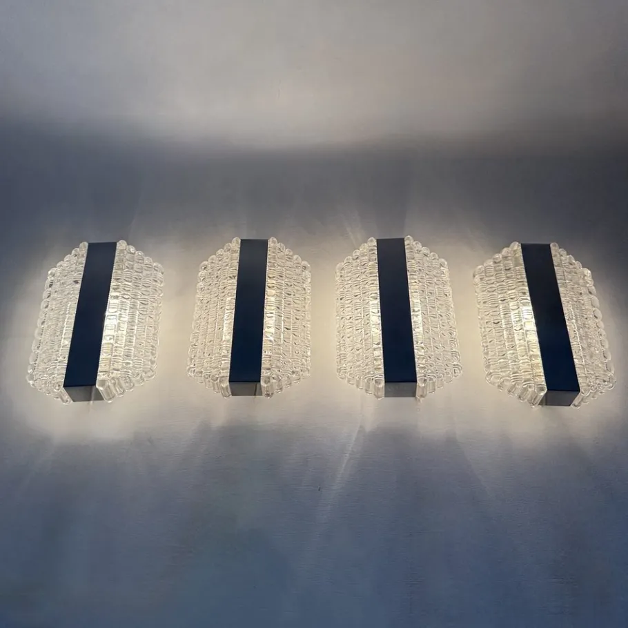 Hot Pamono Wall Lamps from Kaiser Leuchter, Germany, 1970s, Set of 4
