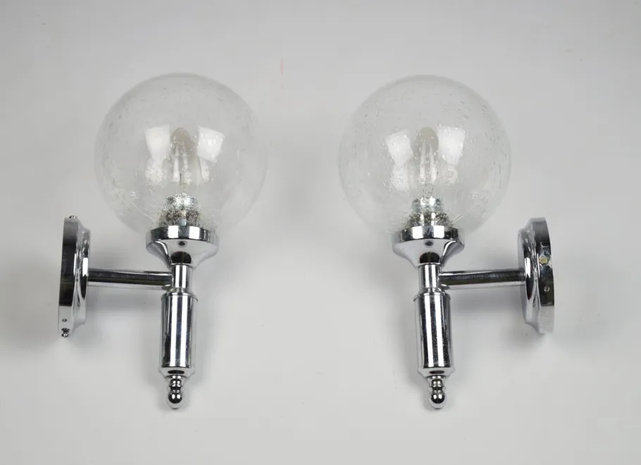 Best Pamono Wall Lamps, 1970s, Set of 2