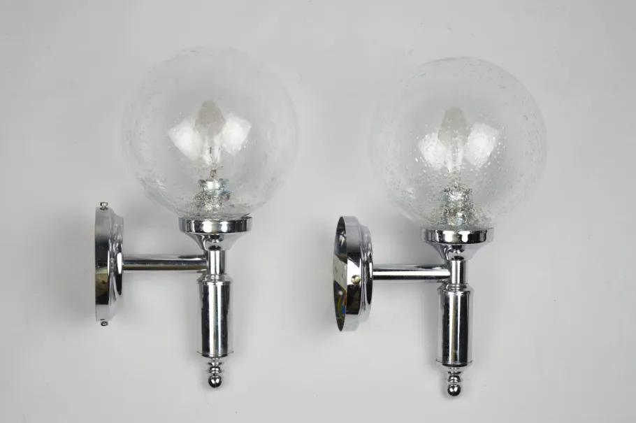 Best Pamono Wall Lamps, 1970s, Set of 2