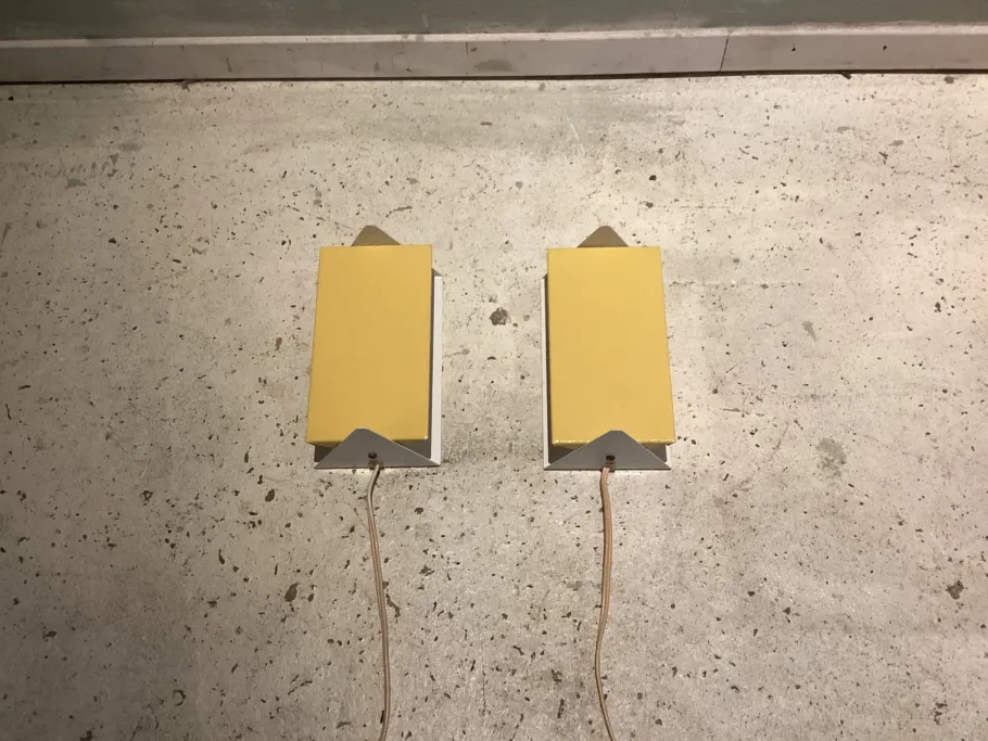 New Pamono Wall Light Bedside Lamps by J. J. M. Hoogervorst for Anvia, 1960s, Set of 2