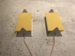 New Pamono Wall Light Bedside Lamps by J. J. M. Hoogervorst for Anvia, 1960s, Set of 2