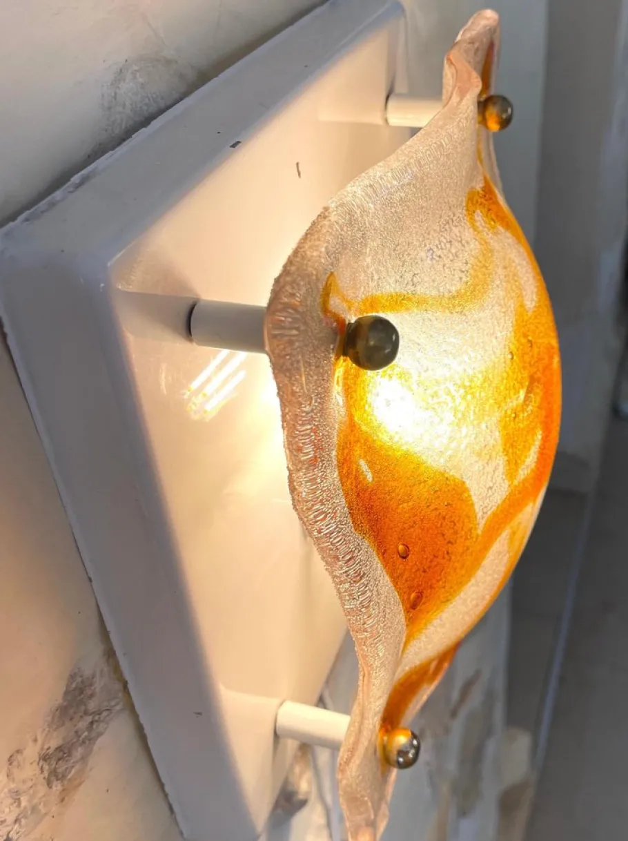 Hot Pamono Wall Light by Albano Poli for Mazzega, 1970