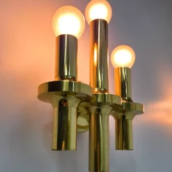 Discount Pamono Wall Light in Brass by Gaetano Sciolari for Boulanger, 1970s