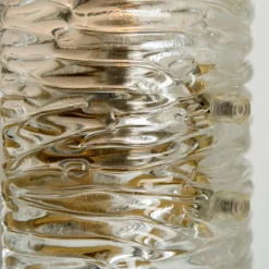 Sale Pamono Wall Light in Handmade Brass and Glass by J.T. Kalmar, 1960