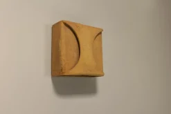 Pamono Wall Light in Terracotta and Clay by Guy Bareff, France, 1970s