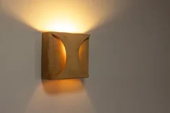 Pamono Wall Light in Terracotta and Clay by Guy Bareff, France, 1970s