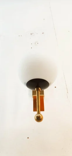 Sale Pamono Wall Light with Sphere Glass