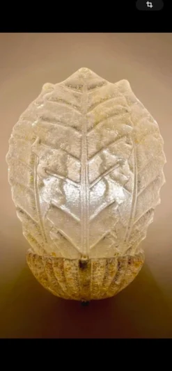 Discount Pamono Wall Lighting Gold Glass Murano from Barovier & Toso, Italy, 1980, Set of 2