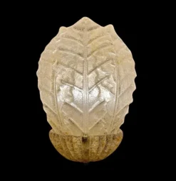 Discount Pamono Wall Lighting Gold Glass Murano from Barovier & Toso, Italy, 1980, Set of 2