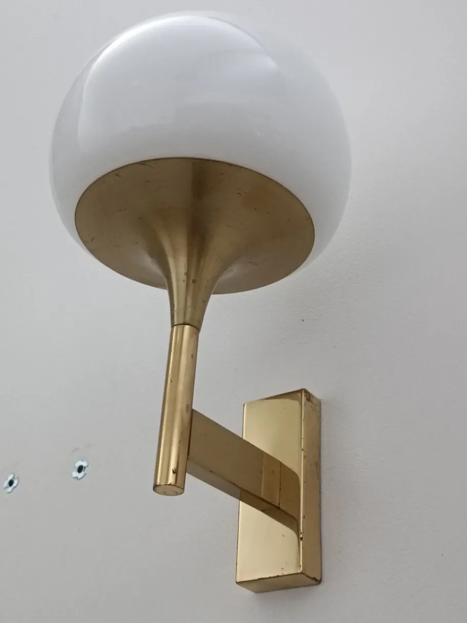 Discount Pamono Wall Lights attributed to Gaetano Sciolari, 1970s, Set of 2