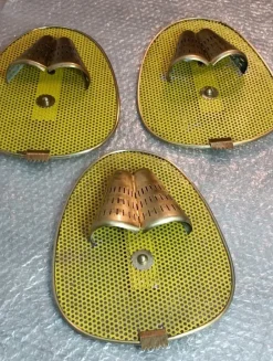 Hot Pamono Wall Lights attributed to Mathieu Mategot, 1950s, Set of 3