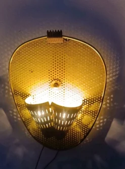 Hot Pamono Wall Lights attributed to Mathieu Mategot, 1950s, Set of 3