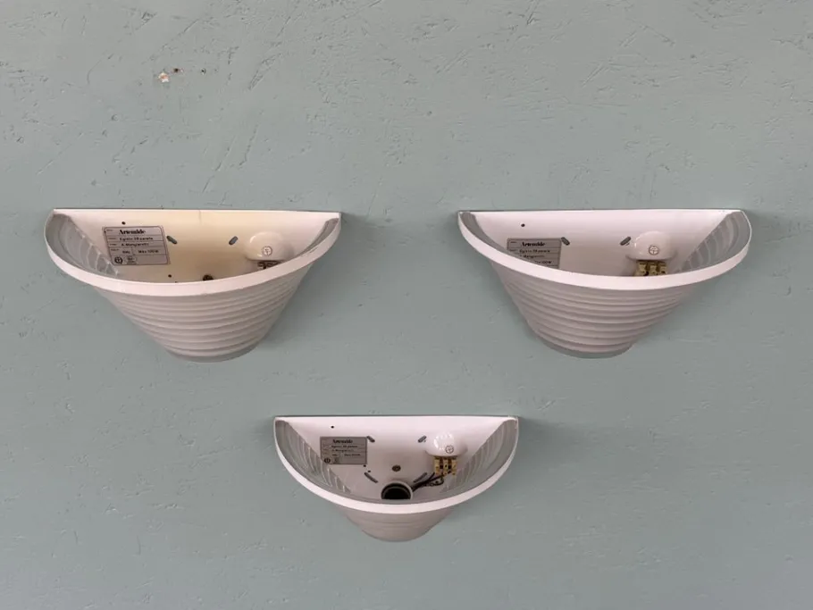 Best Pamono Wall Lights by Angelo Mangiarotti for Artemide, 1980s, Set of 3