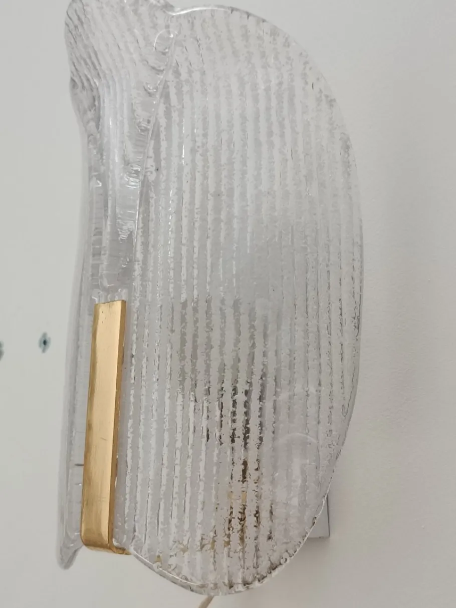 Hot Pamono Wall Lights by Carl Fagerlund for Orrefors, 1970s, Set of 2