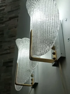 Hot Pamono Wall Lights by Carl Fagerlund for Orrefors, 1970s, Set of 2