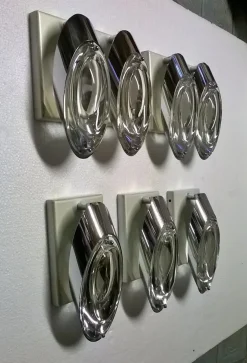 Pamono Wall Lights by Oscar Torlasco for Stilkronen, 1960s, Set of 5