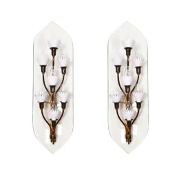 Hot Pamono Wall Lights by Pietro Chiesa for Fontana Arte, 1955, Set of 2