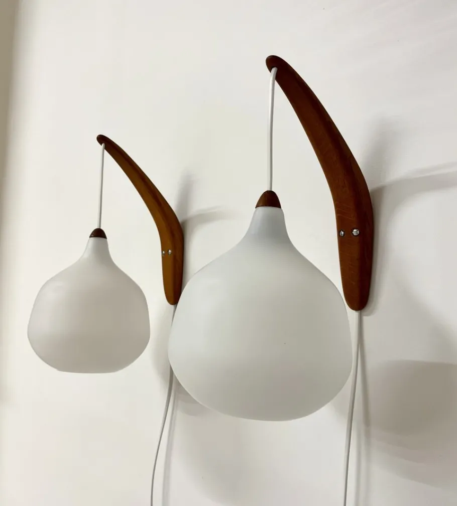 Best Pamono Wall Lights by Uno & Östen Kristiansson for Luxus, 1950s, Set of 2