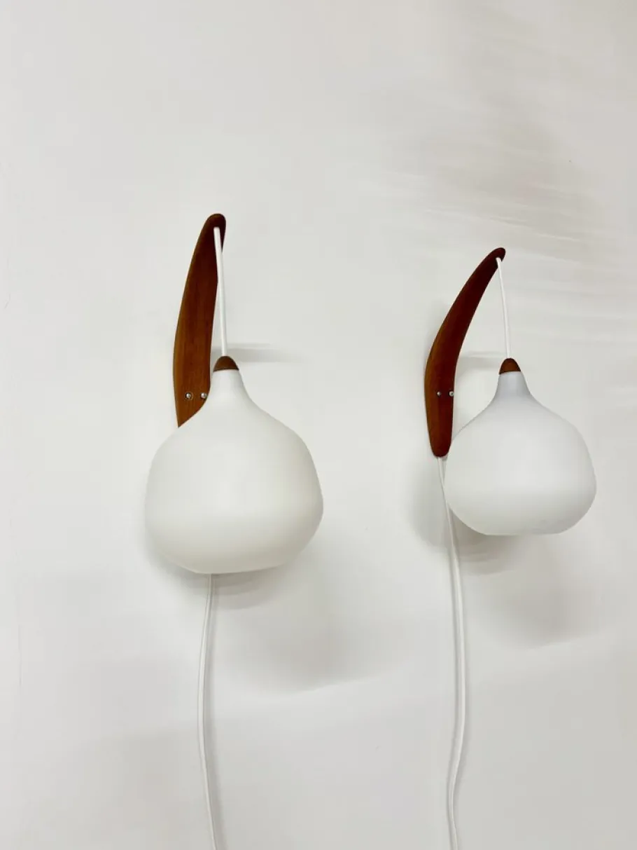 Best Pamono Wall Lights by Uno & Östen Kristiansson for Luxus, 1950s, Set of 2