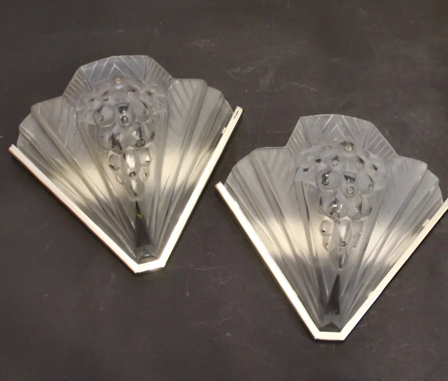 Best Pamono Wall Lights from Atelier Petitot, 1920s, Set of 2