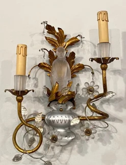 Sale Pamono Wall Lights from Maison Baguès, 1960s, Set of 2