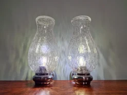 Pamono Wall Lights in Blown Glass and Chrome Metal, 1970s, Set of 2